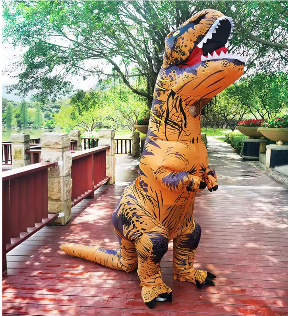 Costume Gonfiabile Dinosauro, per bambini e adulti